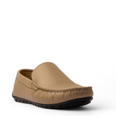 Men Beige Leather Espadrilles #4814