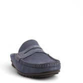 Men LightBlue Chamois Mules #4832