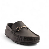 Men Black Leather Espadrilles #4855