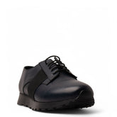 Men Navy Leather Shoe #4878