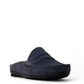 Men Navy Leather Shoe #4881