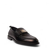 Italian Men Black Leather Shoes #4954