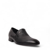 Italian Men Black Leather Shoes #4965