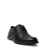 Italian Men Black Leather Shoes #4968