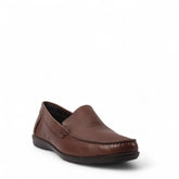 Italian Men Brown Leather Espadrilles #4985
