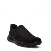 Italian Men Black Chamois Shoes #4994