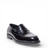 Men Black Vernis Leather Shoes #5028