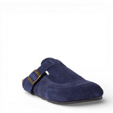 Men Navy Chamois Wedges #5070