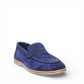 Men Navy Chamois Shoes #5080
