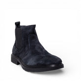 Italian Men DarkBlue Chamois HalfBoot #5100