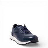 Men Navy Leather Shoes #5118