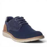 Italian Men Navy Cloth Shoes #5219