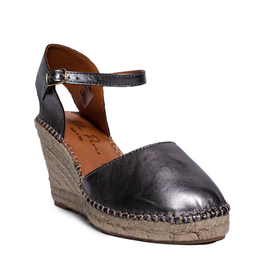 Italian Women Oxide Leather Wedges #0634