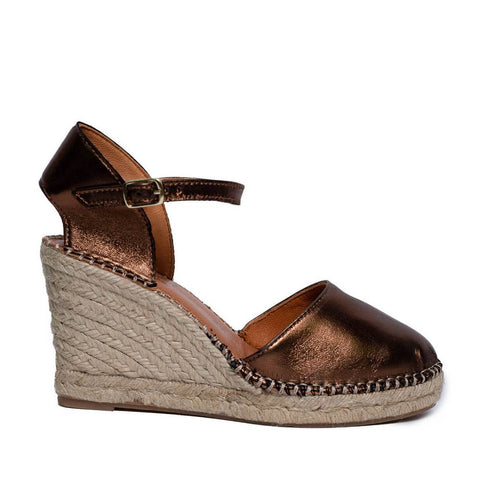 Italian Women Oxide Leather Wedges #0636