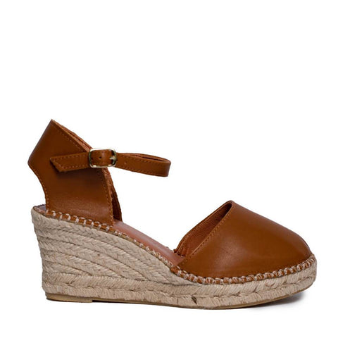 Italian Women Havan Leather Wedges #0648