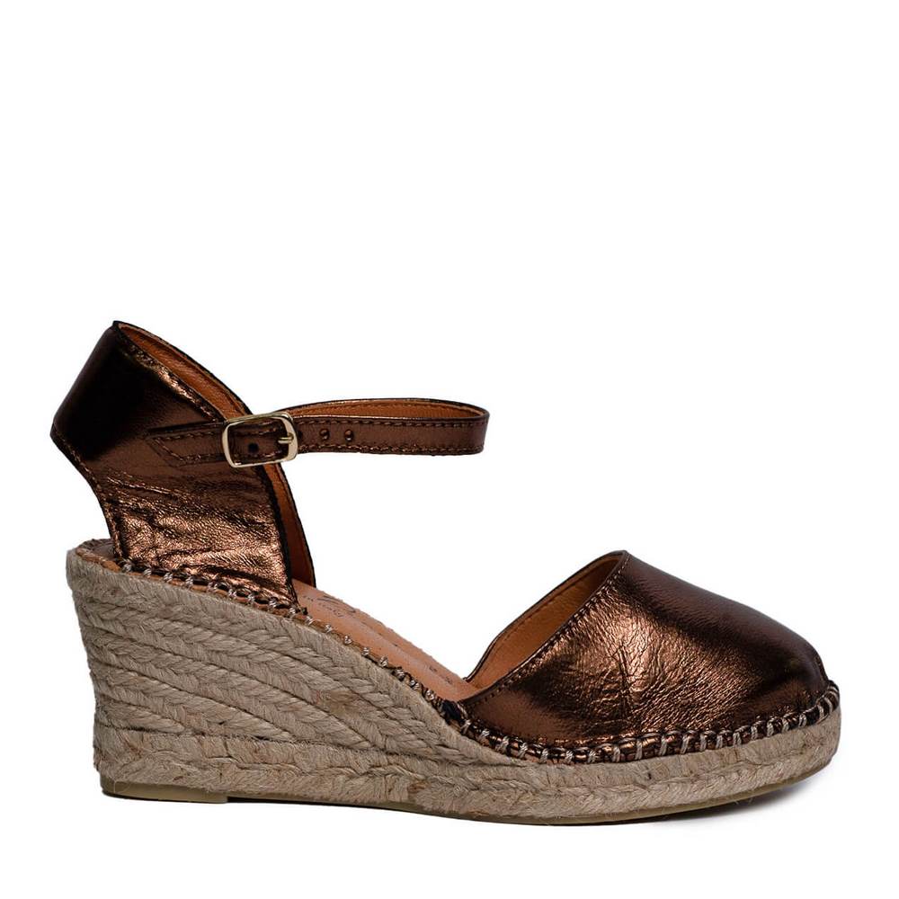 Italian Women Oxide Leather Wedges #0653