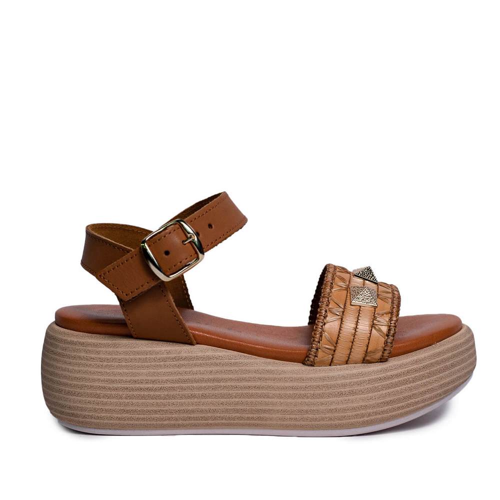 Italian Women Havan Leather Wedges #0683