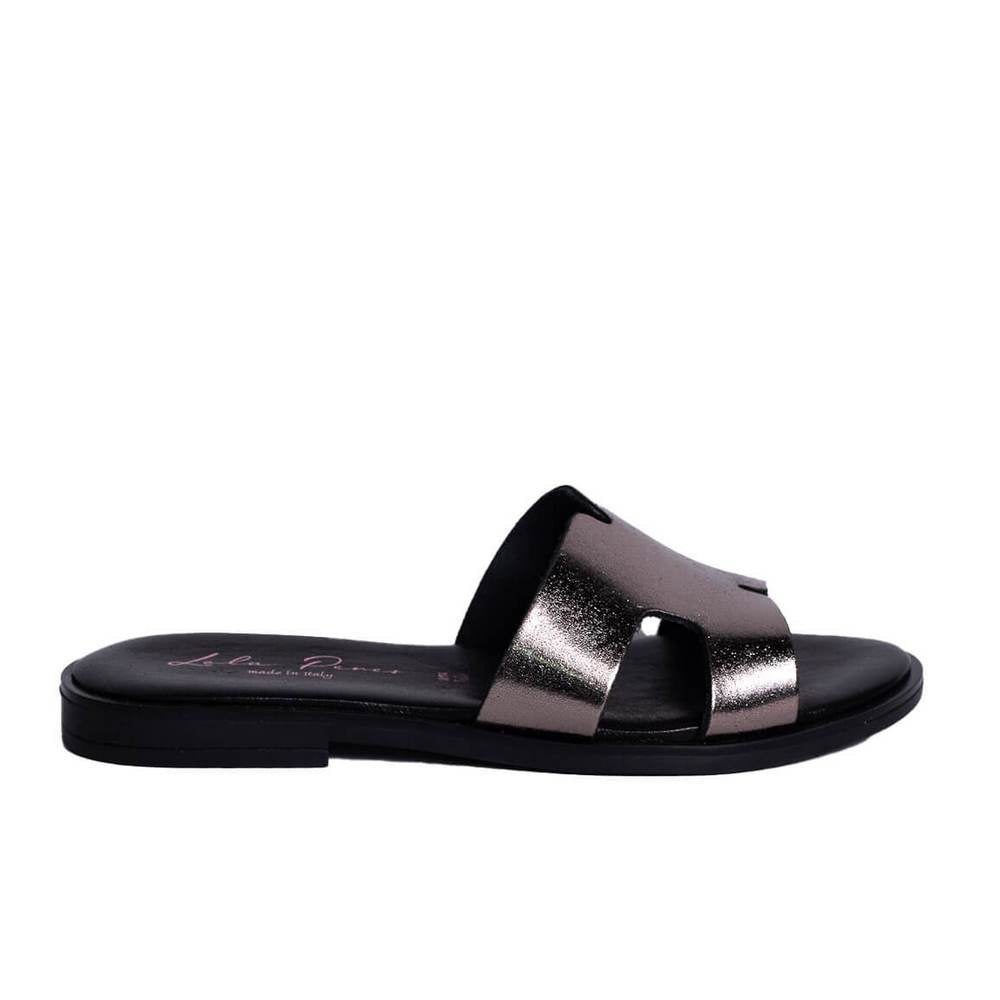 Italian Women Oxide Leather Slipper #0765