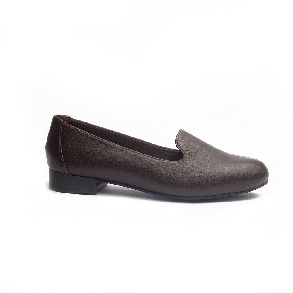Women Brown Leather Shoes #1003