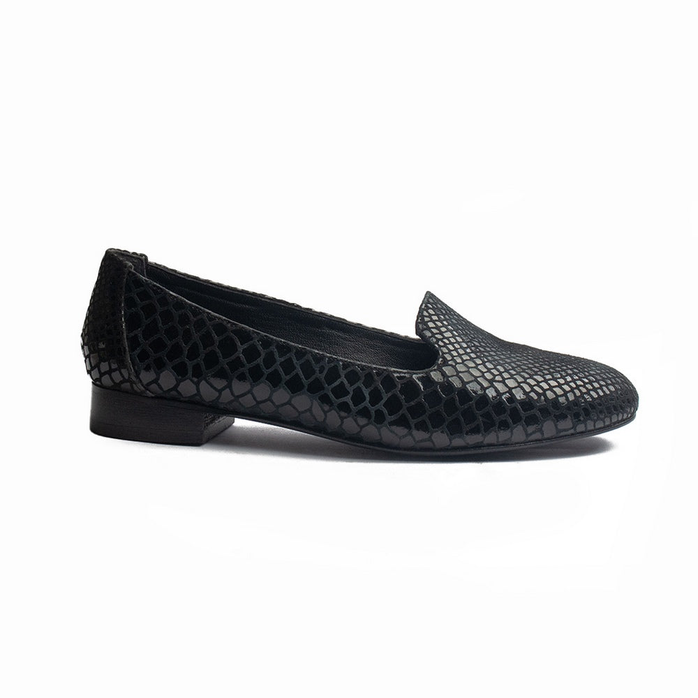 Women Black Leather Shoes #1009