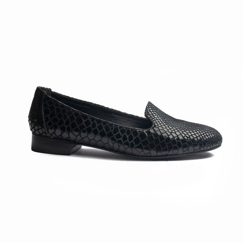 Women Black Leather Shoes #1009