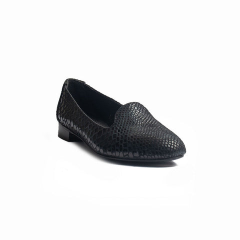 Women Black Leather Shoes #1009