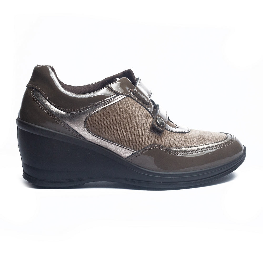 Italian Women Beige Leather Shoes #1012