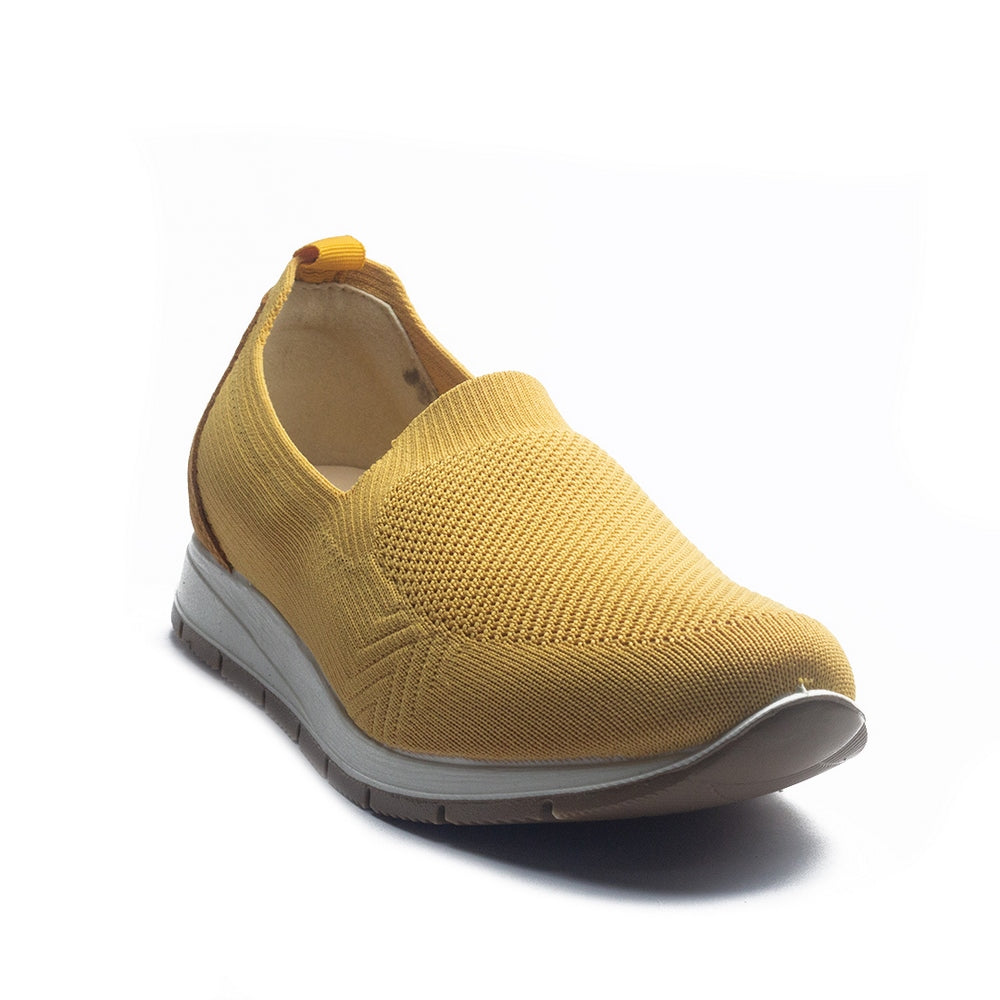 Italian Women Yellow Cloth Espadrilles #1061