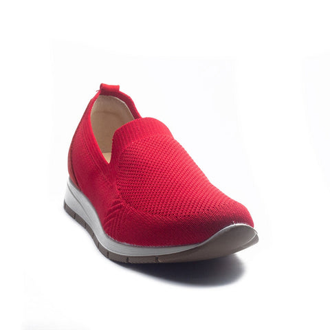 Italian Women Red Cloth Espadrilles #1062