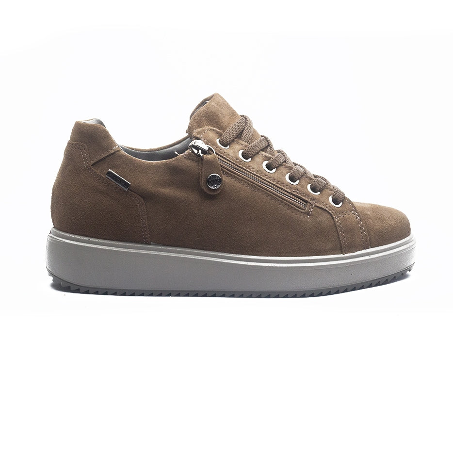 Italian Women Kaki Chamois Shoes #1181