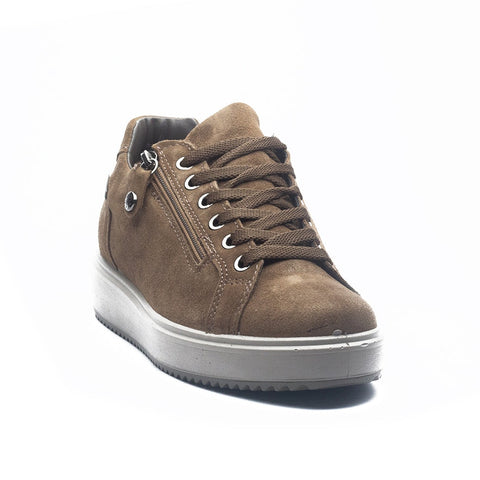 Italian Women Kaki Chamois Shoes #1181