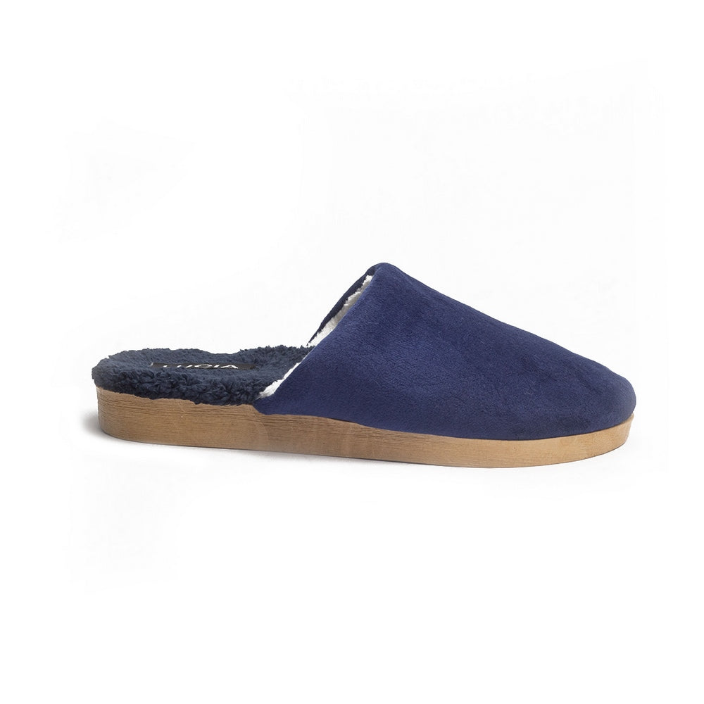 Women Dark Blue Velvet Slipper #1183