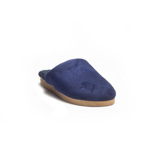Women Dark Blue Velvet Slipper #1183