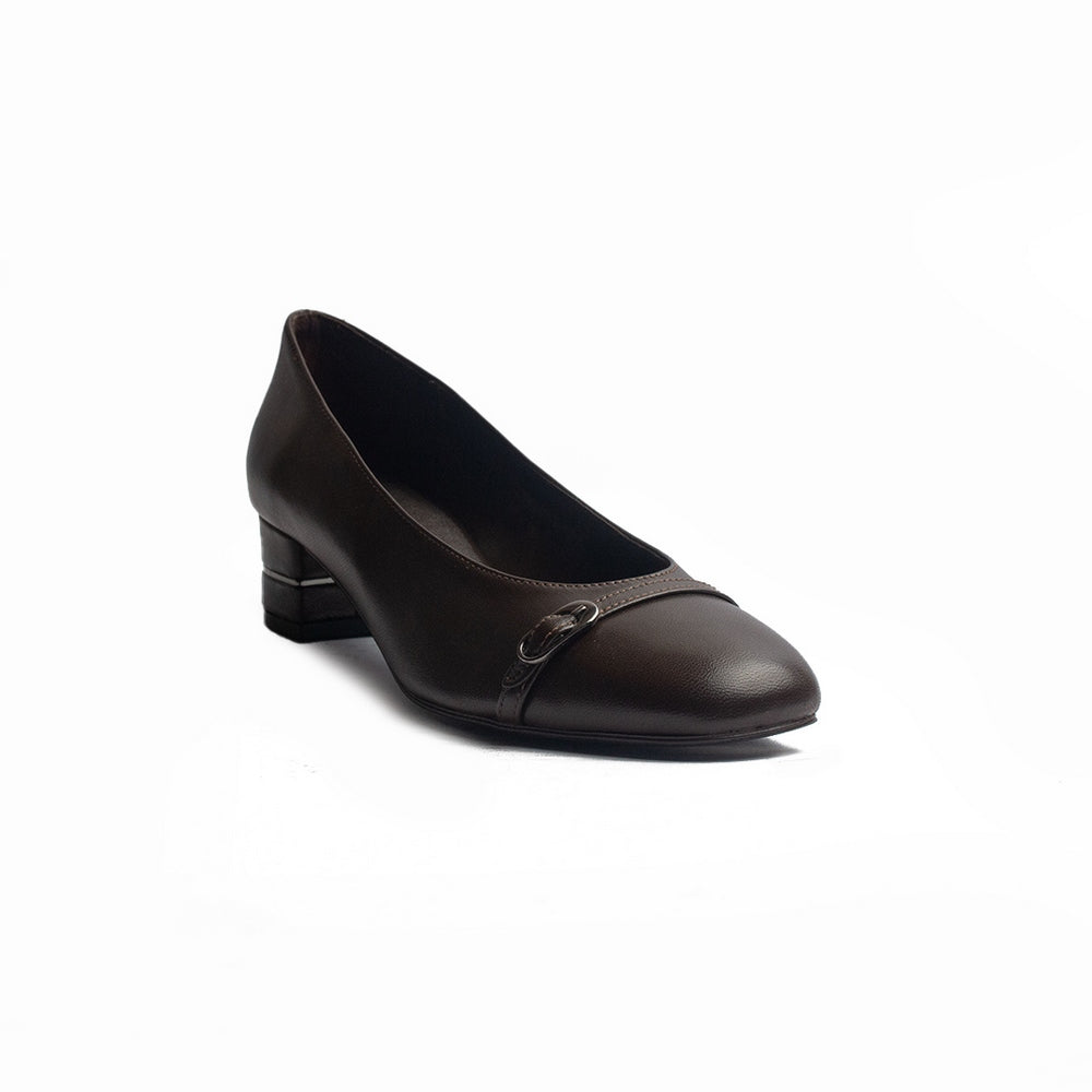 Women Brown Leather Shoes #1207