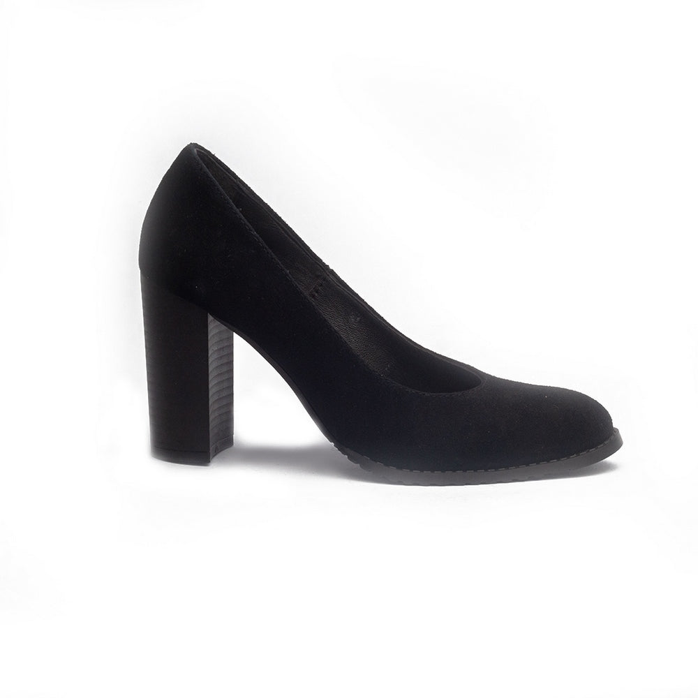Women Black Chamois Shoes #1217