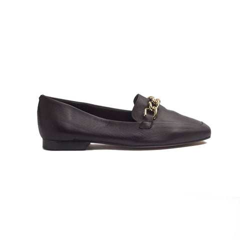 Spanish Women Brown Leather Shoes #1338