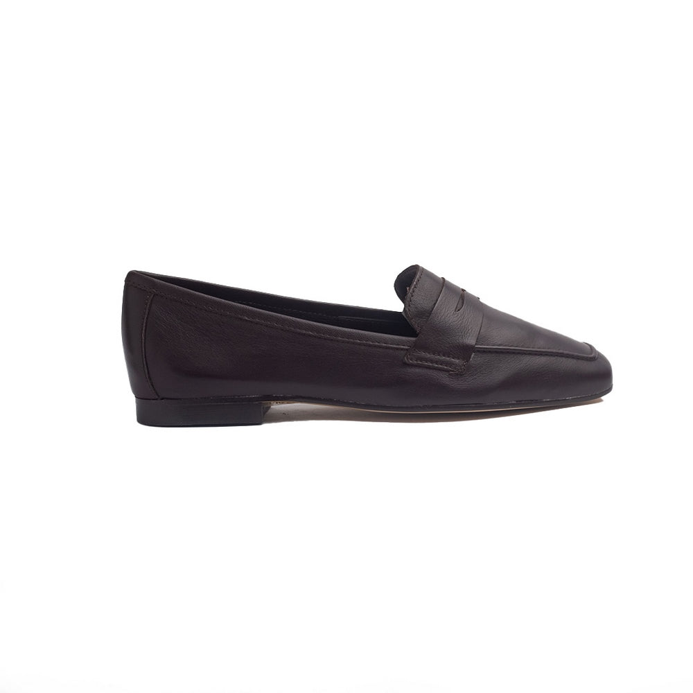 Spanish Women Brown Leather Shoes #1347