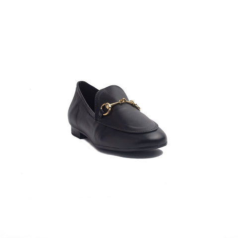 Spanish Women Black Leather Shoes #1353
