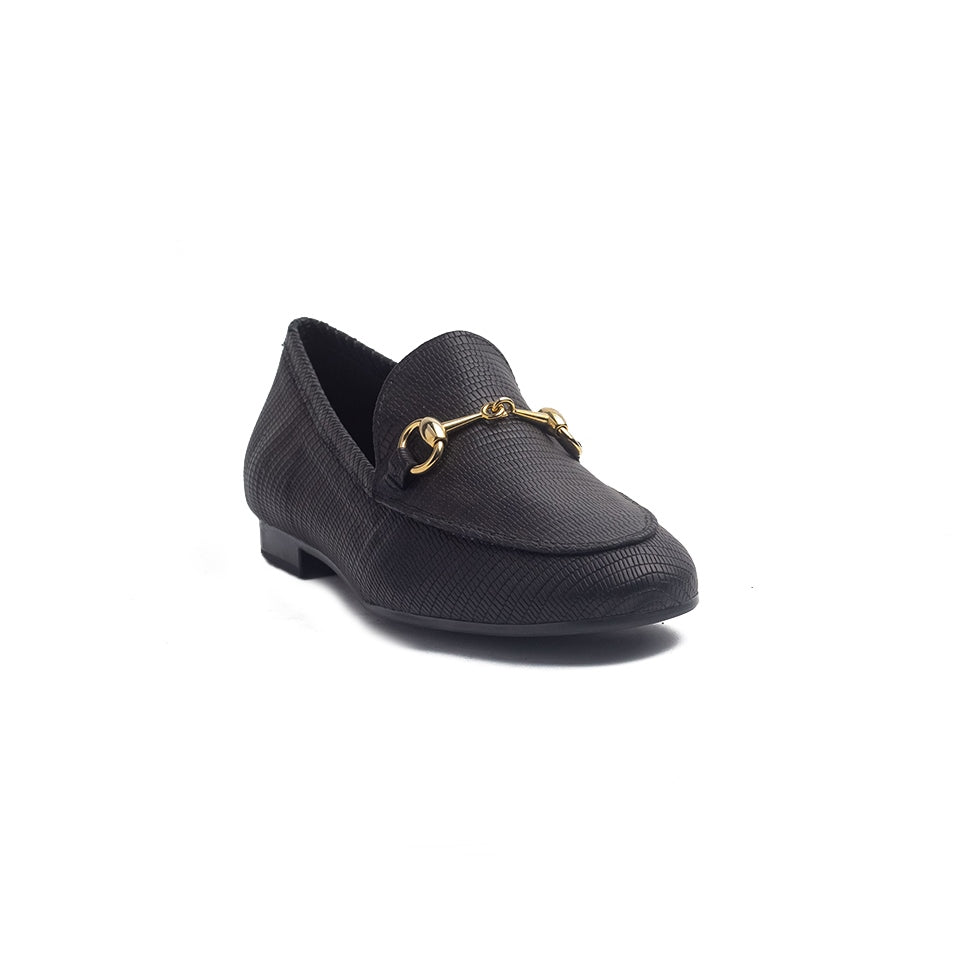 Spanish Women Black Leather Shoes #1355