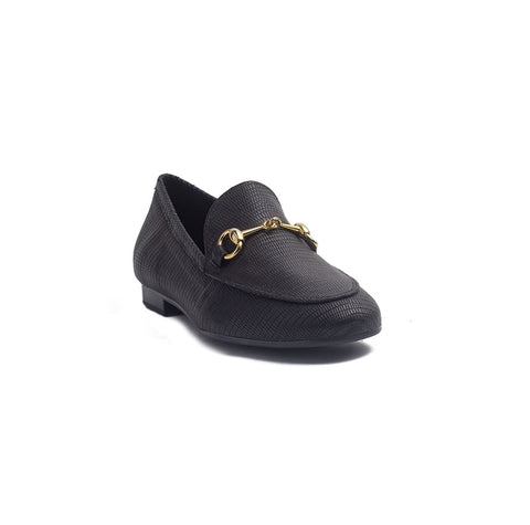 Spanish Women Black Leather Shoes #1355