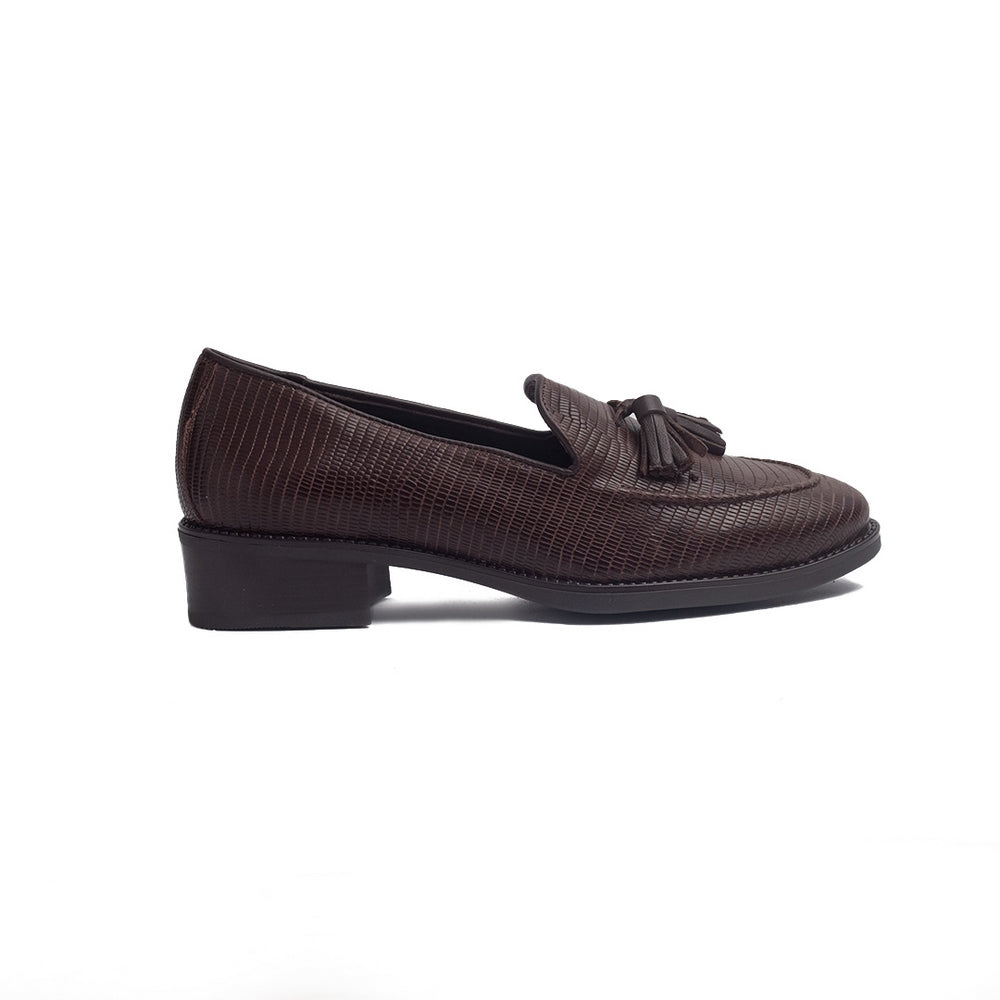 Spanish Women Brown Leather Shoes #1376