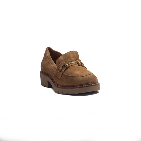 Spanish Women Beige Chamois Shoes #1394