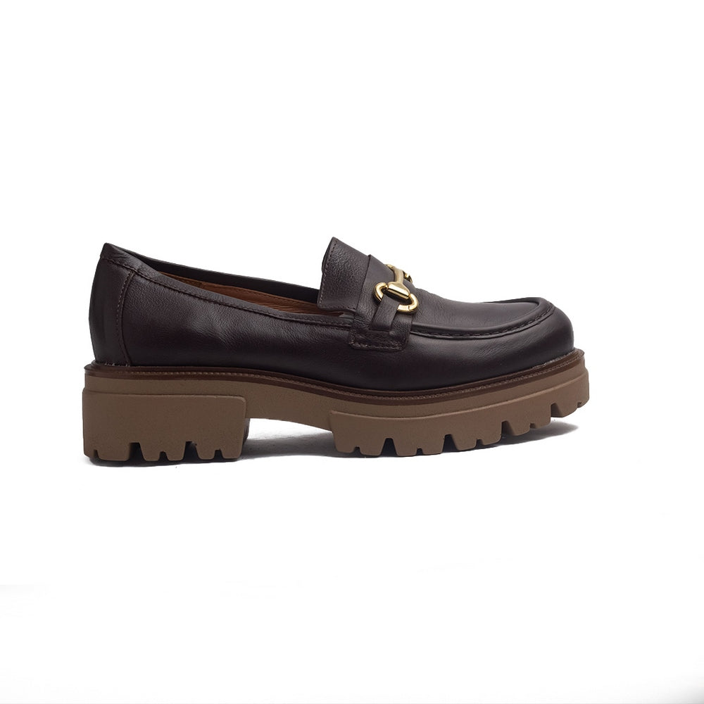 Spanish Women Brown Leather Shoes #1396