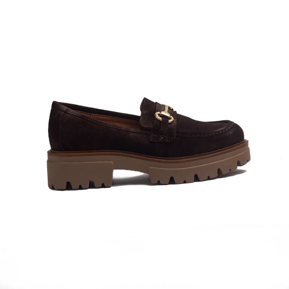 Spanish Women Brown Chamois Shoes #1398