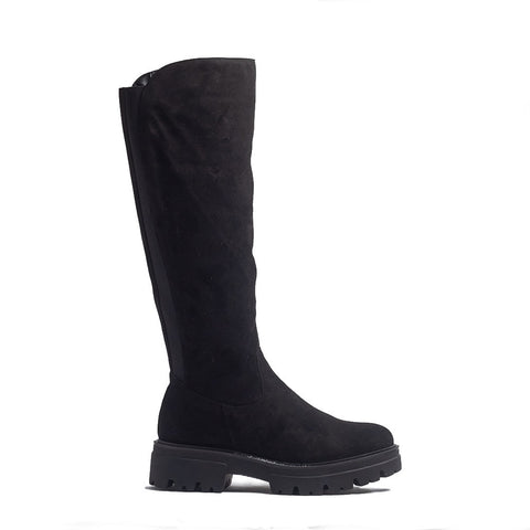 Spanish Women Black Chamois Boots #1401
