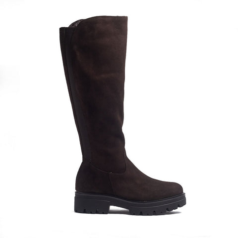 Spanish Women Brown Chamois Boots #1402