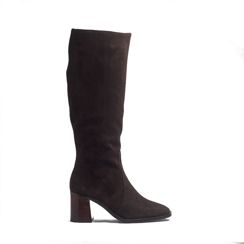 Spanish Women Brown Chamois Boots #1409