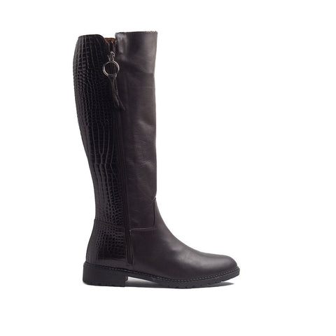 Spanish Women Brown Leather Boots #1428