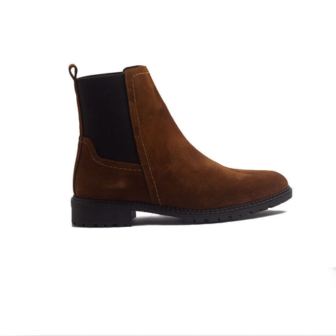 Spanish Women Havan Chamois Half Boot #1443
