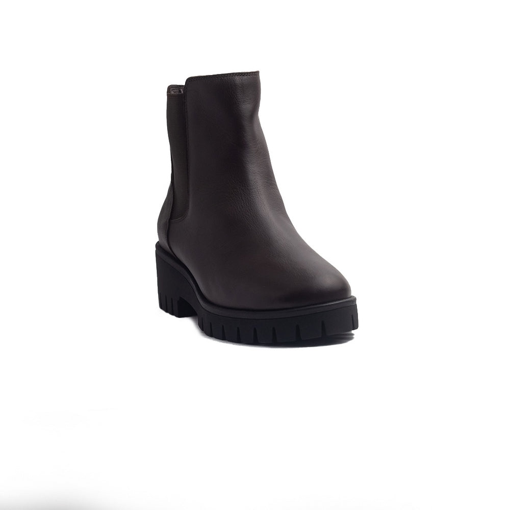 Spanish Women Brown Leather Half Boot #1449
